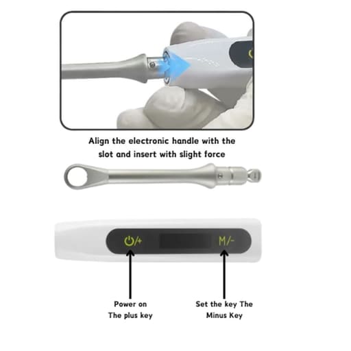 HN Dental DG Torque-X Implant Torque Wrench With Electronic Handle & Universal Driver Set