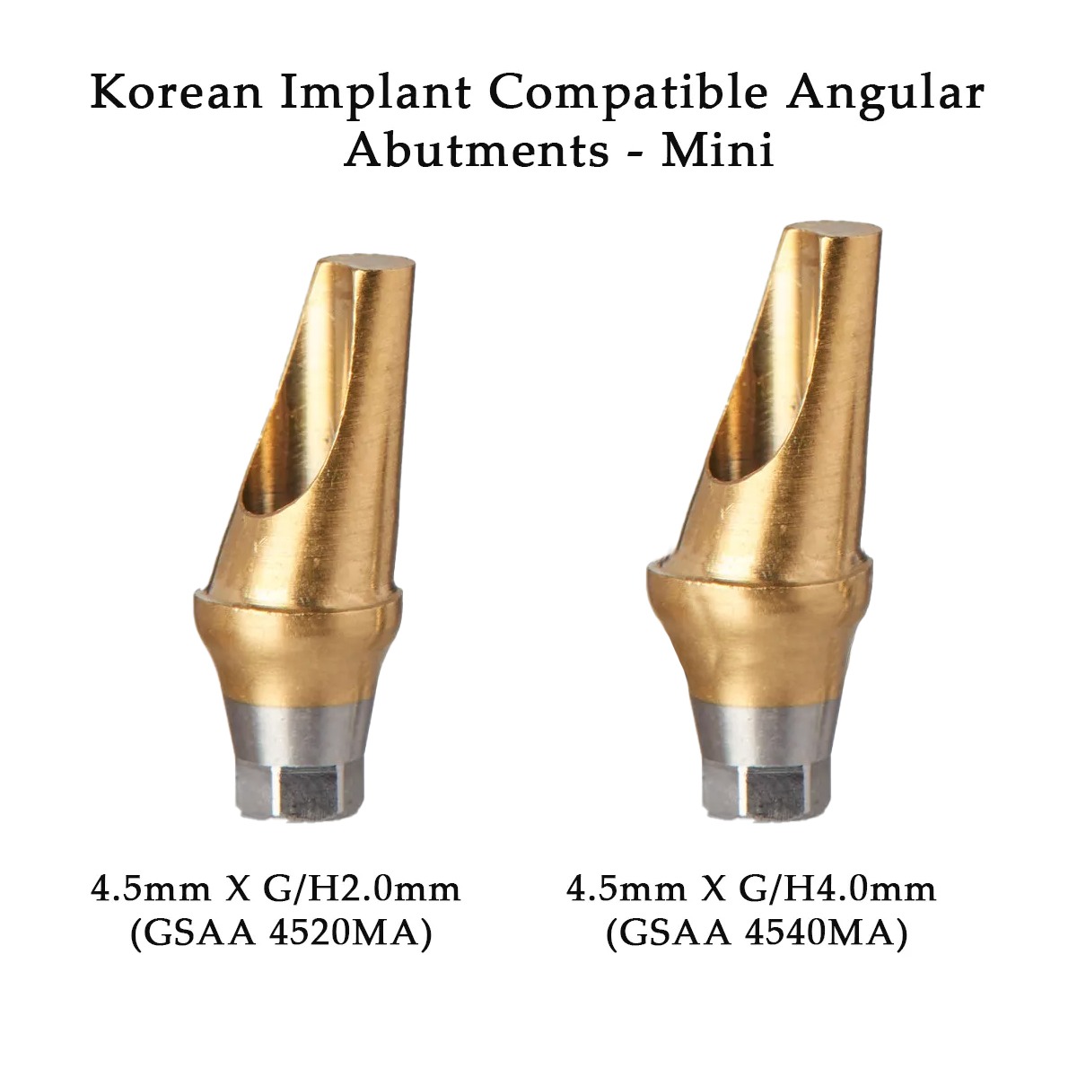 Dentaltech 17° Angular Abutments Mini - Osstem Mini Implant Compatible