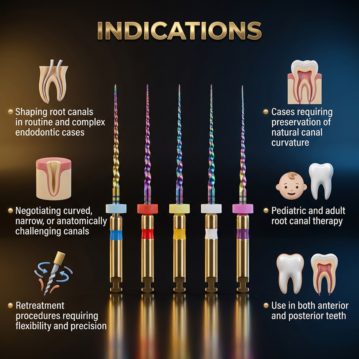 MIK CurvXPro NiTi Rotary Files - 21mm (Pack of 6)
