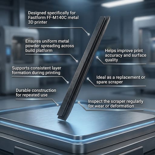 Fastform Metal 3D Printer FF-M140C Scraper