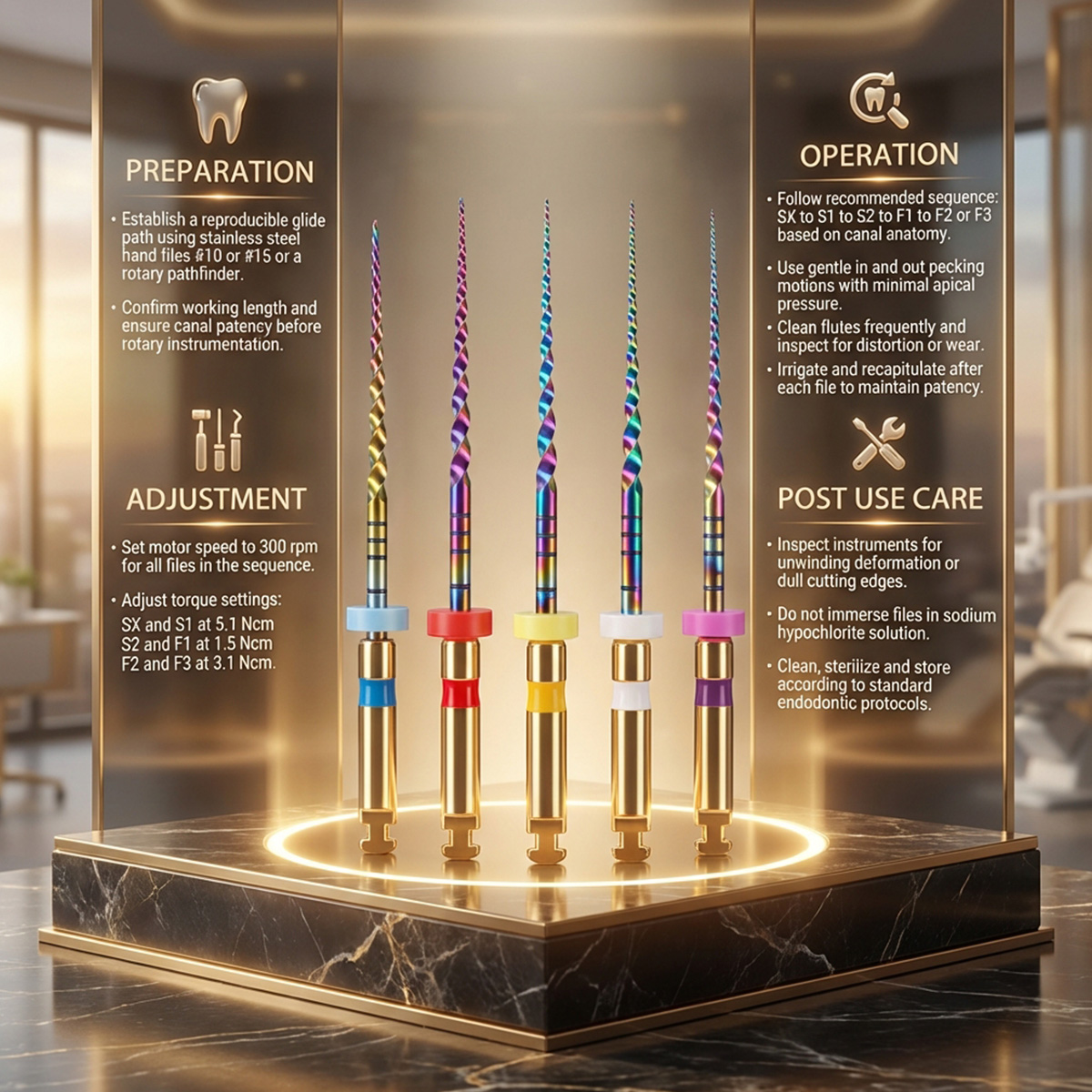 MIK CurvXPro NiTi Rotary Files - 25mm (Pack of 6)