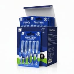 MyOra FlexiClean I-Shape Interdental Brush 0.6mm - Pack Of 12 (5 Pcs/Pack)