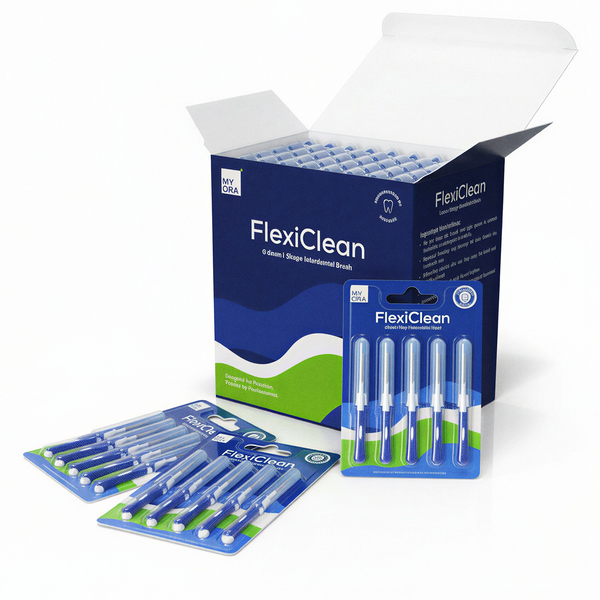 MyOra FlexiClean I-Shape Interdental Brush 0.6mm - Pack Of 12 (5 Pcs/Pack)