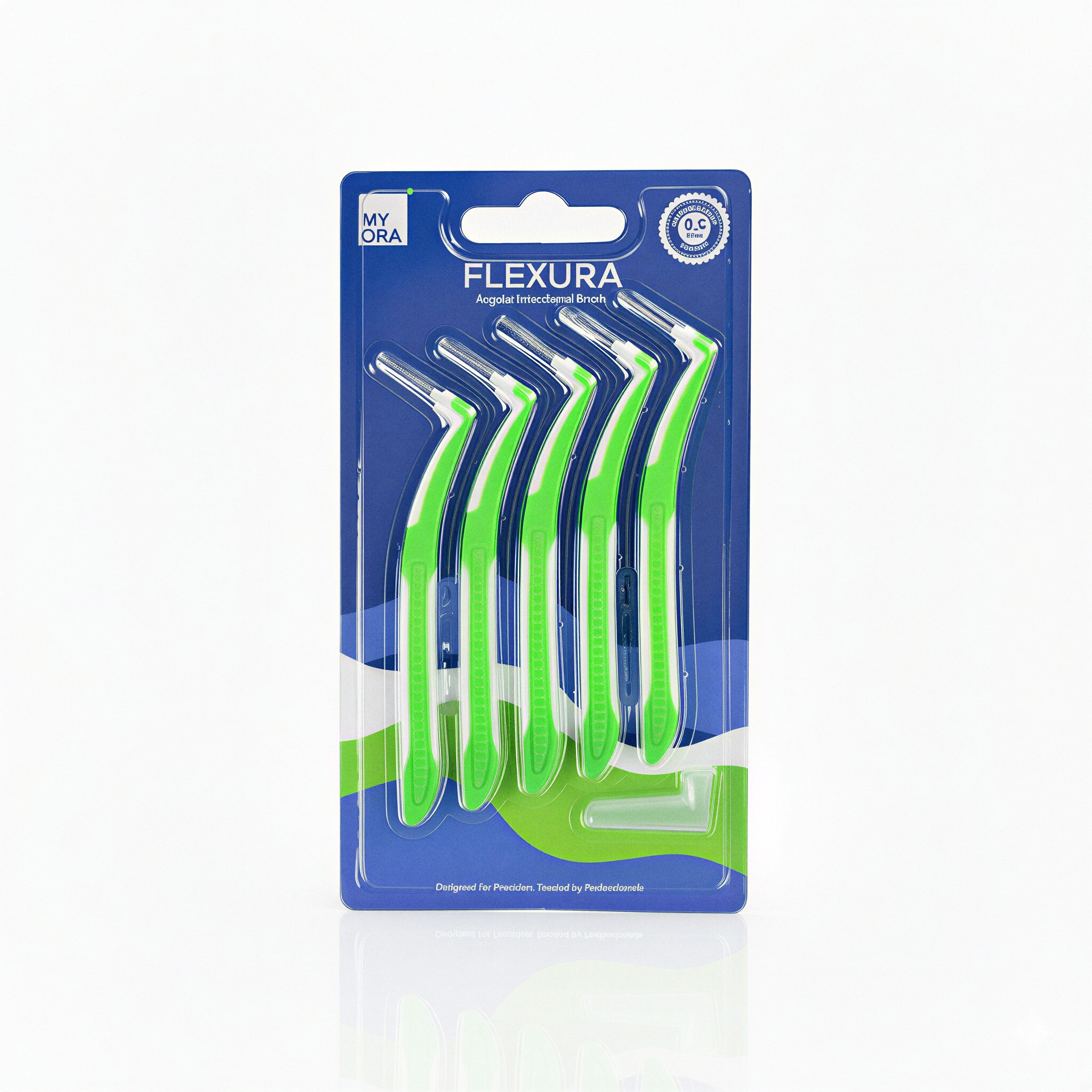 MyOra Flexura Angular Interdental Brush 0.5mm - Pack Of 12 (5 Pcs/Pack)