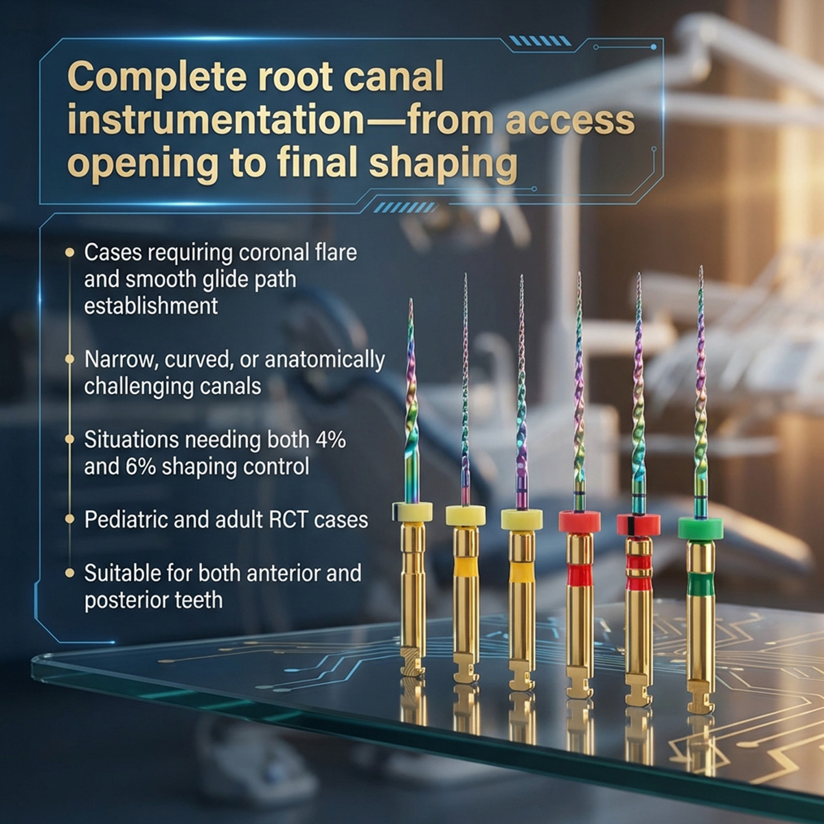 MIK CurvXGlide NiTi Rotary Files 21mm (Pack of 6)