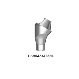 Dentaltech Multi Unit 30°Angular Abutment Mini ∅4.8mm X G/H5.0mm - Osstem Mini Implants Compatible (GS30MAM 4850)