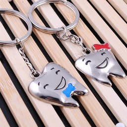 iDENTical Tooth Shape Couple Keychain ZYR-3016 - 2