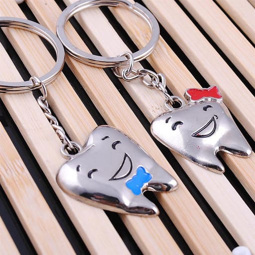 iDENTical Tooth Shape Couple Keychain ZYR-3016
