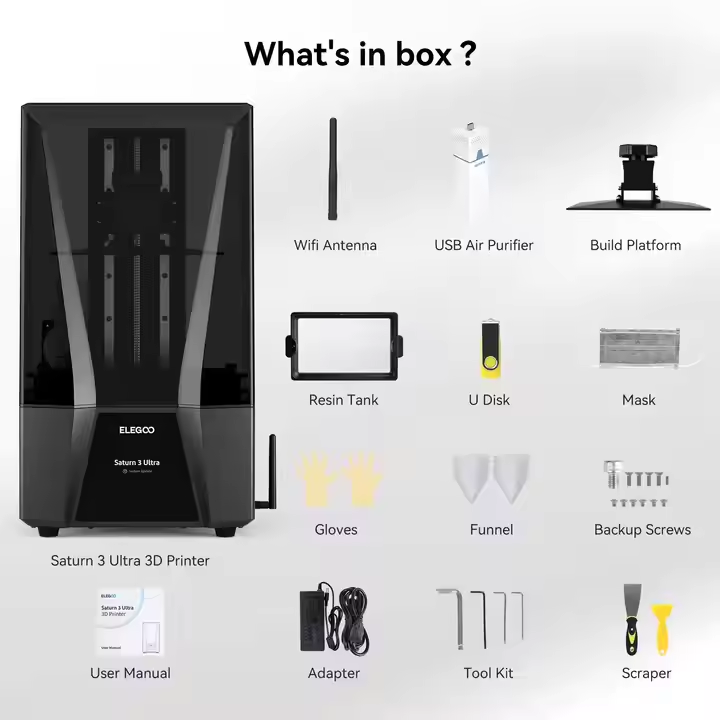 Elegoo Saturn 3 Ultra 12K MSLA 3D Printer