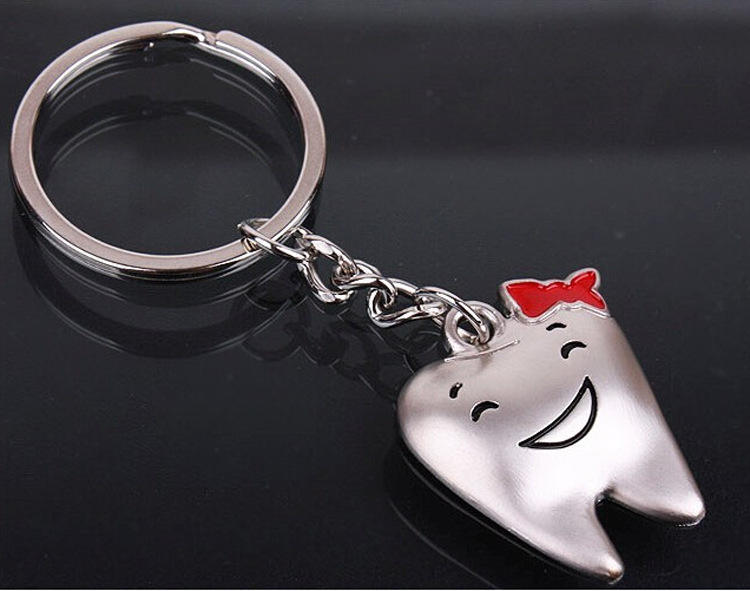 iDENTical Tooth Shape Couple Keychain ZYR-3016
