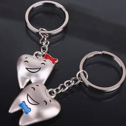 iDENTical Tooth Shape Couple Keychain ZYR-3016 - 7