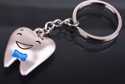 iDENTical Tooth Shape Couple Keychain ZYR-3016 - 5