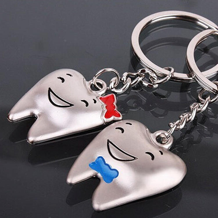 iDENTical Tooth Shape Couple Keychain ZYR-3016