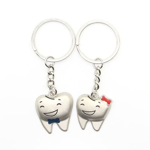 iDENTical Tooth Shape Couple Keychain ZYR-3016
