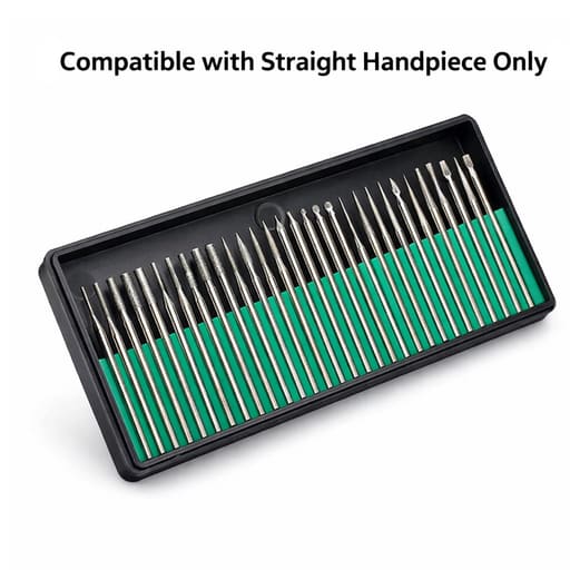 Jinguang Straight Handpiece Diamond Burs kit (30Pcs/Set)