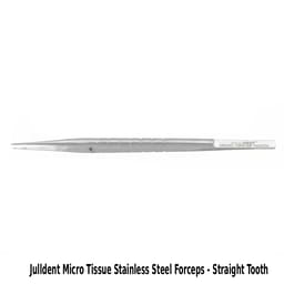 Julldent Micro Tissue Stainless Steel Forceps - Straight Tooth