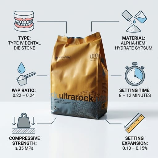 Kalabhai Ultra Rock Die (Yellow) Stone (3kg)