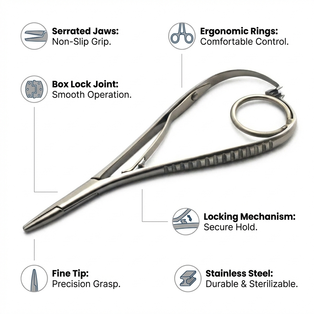 GDC Needle Holder Mathieu-Fine With Ring  (14cm) (Nhmf)