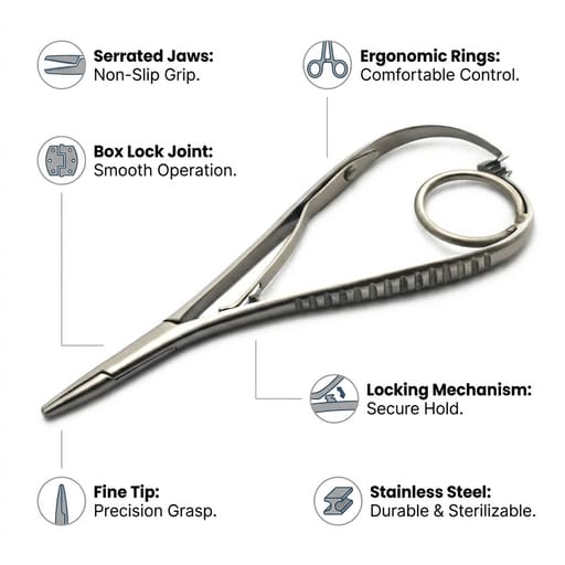 GDC Needle Holder Mathieu-Fine With Ring  (14cm) (Nhmfr)