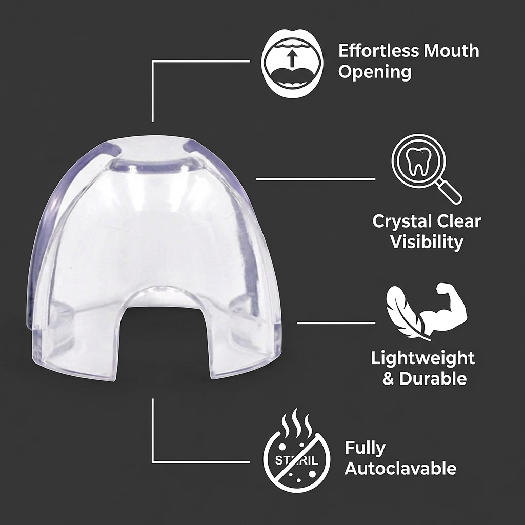 Dental Posterior Mouth Prop | Transparent