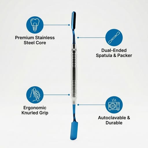 Waldent Implant Bone Carrier with Blue TiO Coated Tips (19/107)
