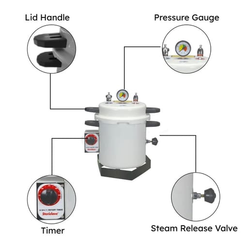 Life Spare Parts For Stericlave With Rotary Timer - 12L (ST911EPT)