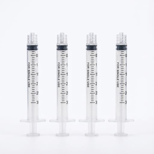 Dental Luer Lock Disposable Syringe Without Needle - 3ml (Pack of 10)