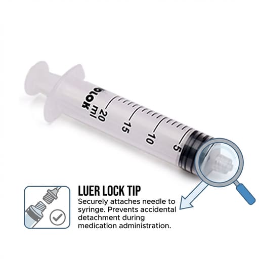 HMD Unolok Syringe Without Needle - 20ml