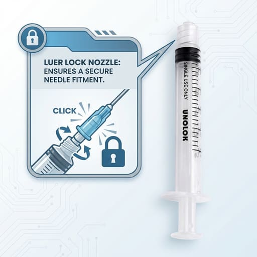HMD Unolok Syringe Without Needle - 5ml