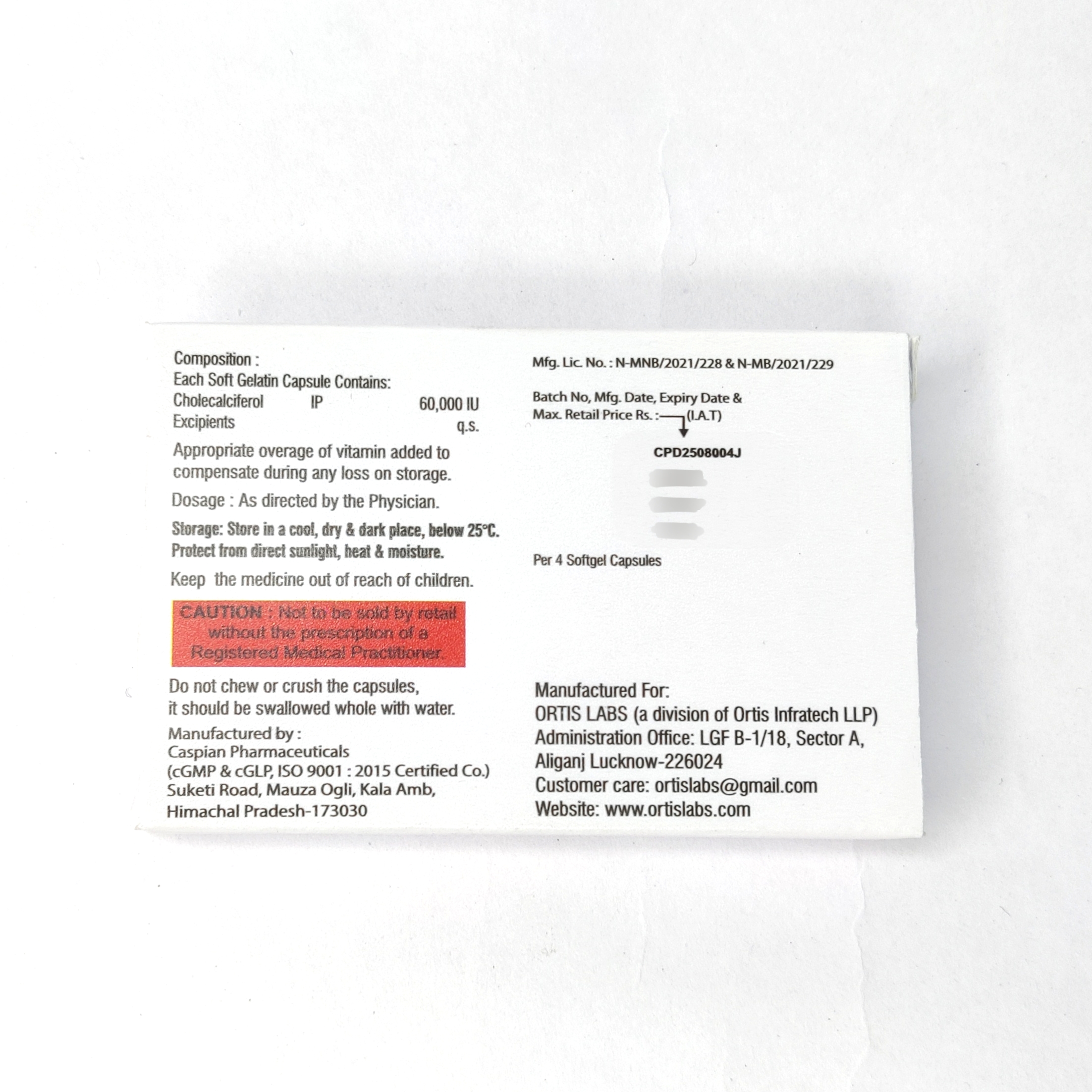 Ortis Max-D Capsules