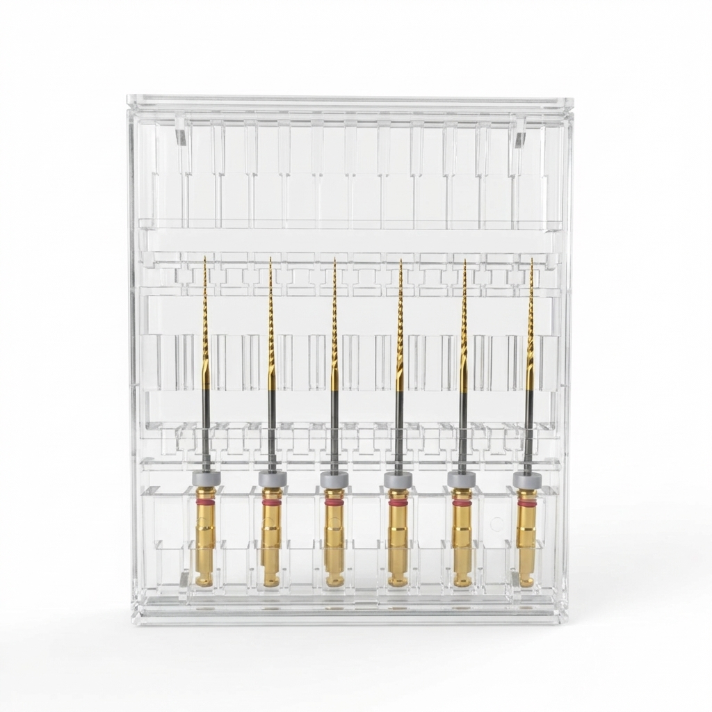 Micro Mega Hero Gold Rotary Files -25mm 4% #25 (Pack of 6)