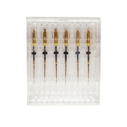 Micro Mega Hero Gold Rotary Files -25mm 6% #20 (Pack of 6)