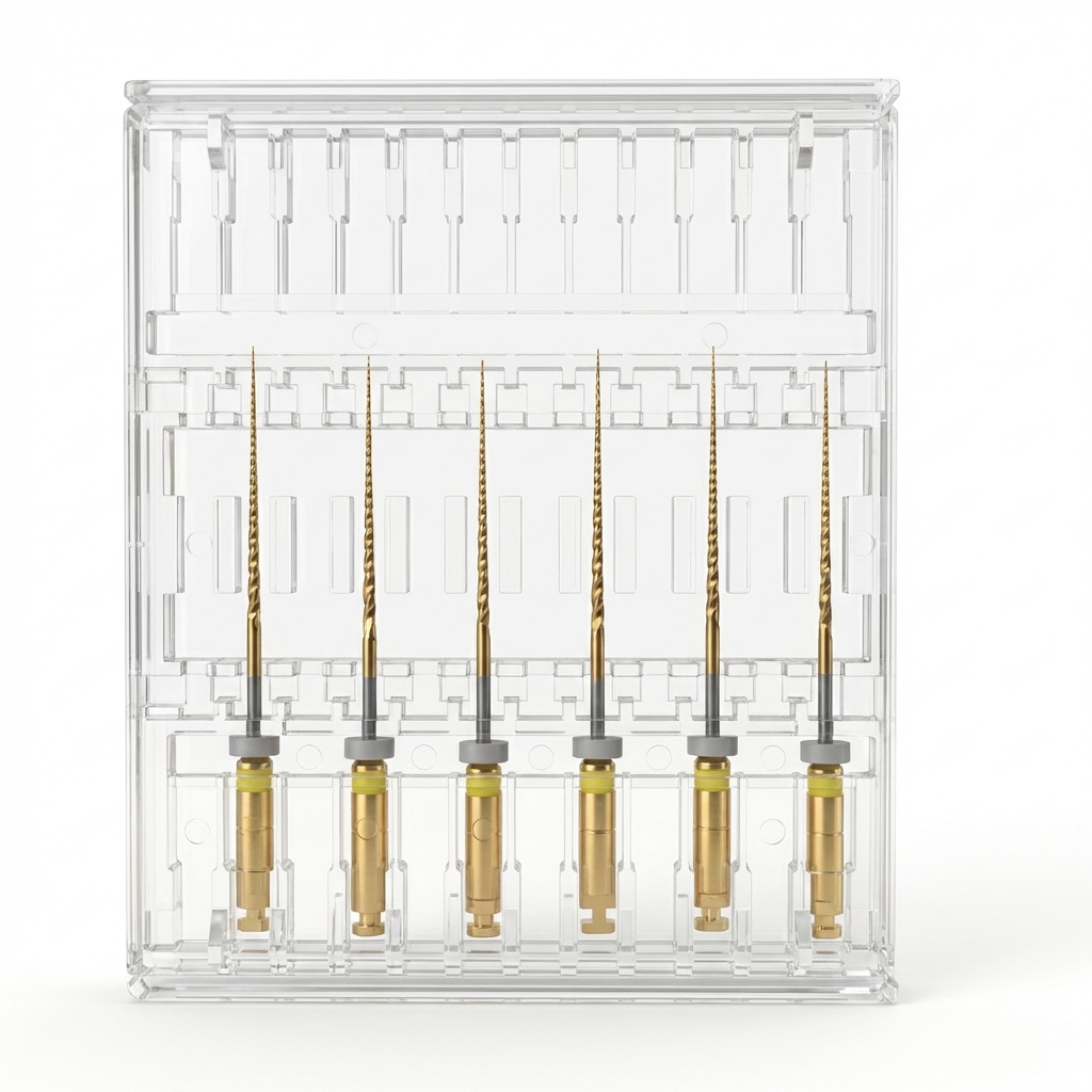 Micro Mega Hero Gold Rotary Files -25mm 4% #30 (Pack of 6)