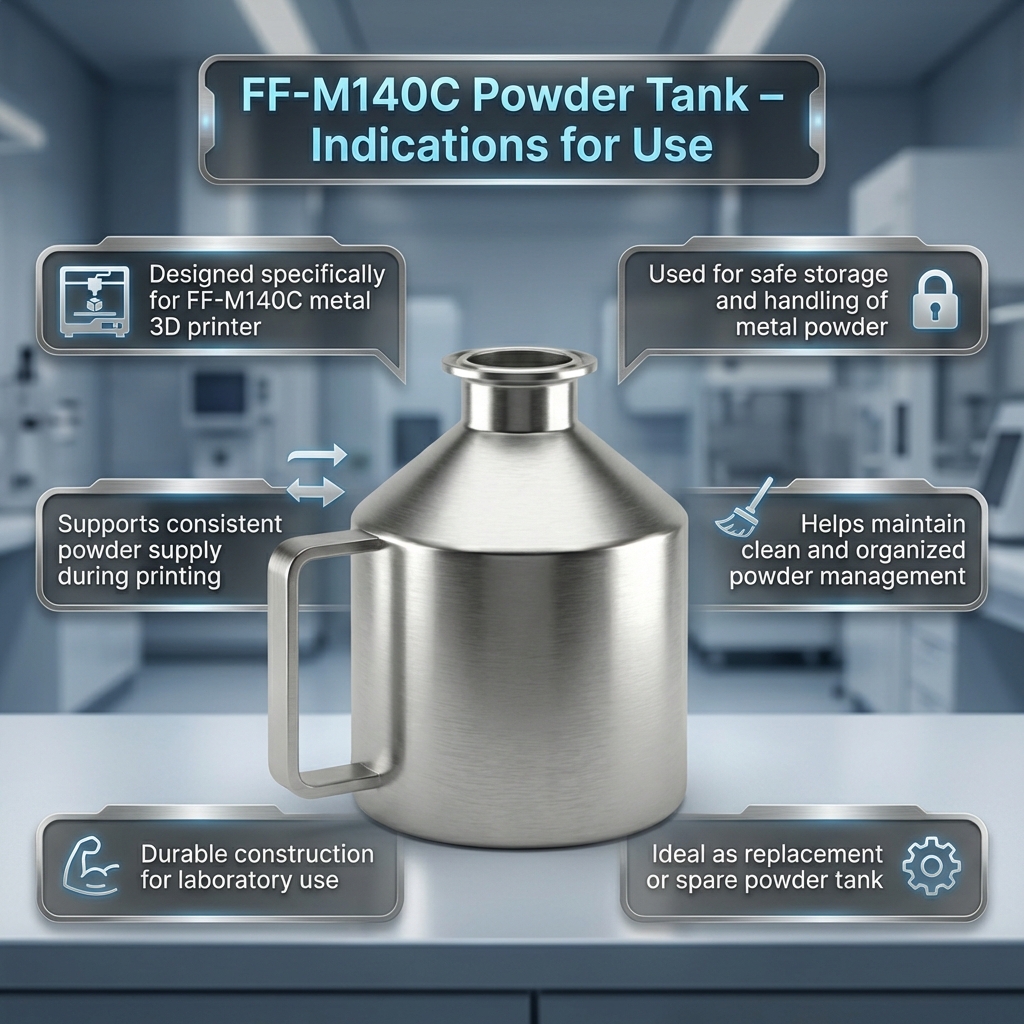 Fastform Metal 3D Printer FF-M140C Powder Tank