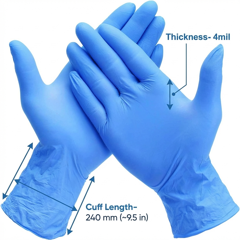 Palmtex Pro Nitrile Gloves Blue (Pack of 100)