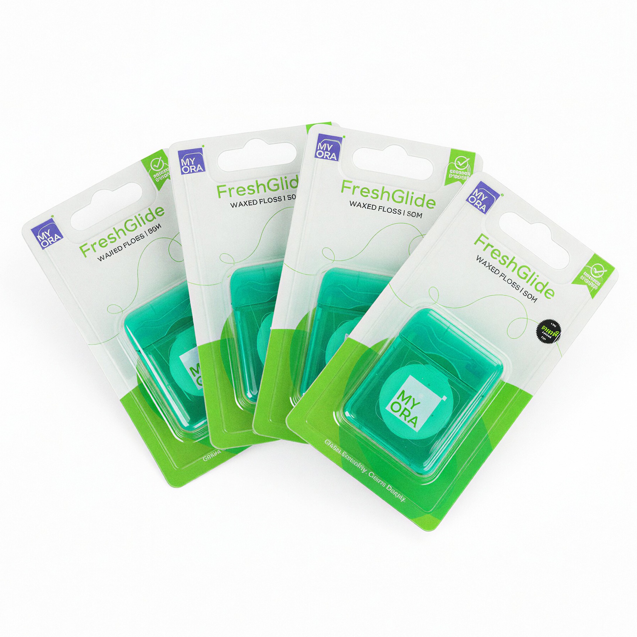 MyOra FreshGlide Waxed Floss 50m - Mint (Pack Of 12)