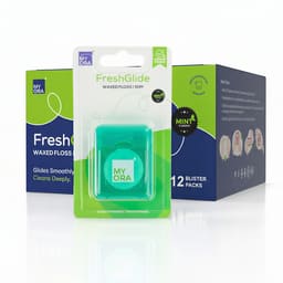 MyOra FreshGlide Waxed Floss 50m - Mint (Pack Of 12)