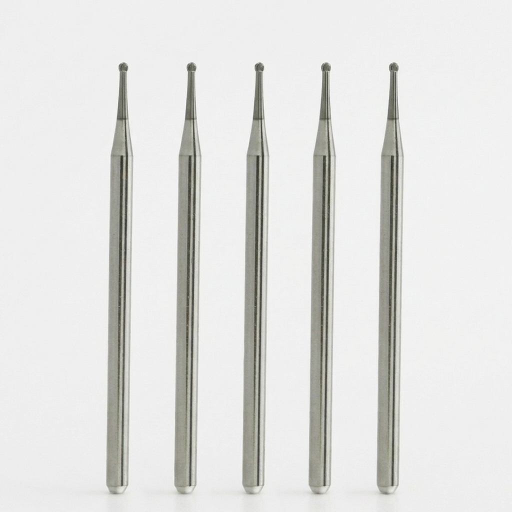 NewDiamond Round Carbide Bur Straight Handpiece -02 (Pack of 5)