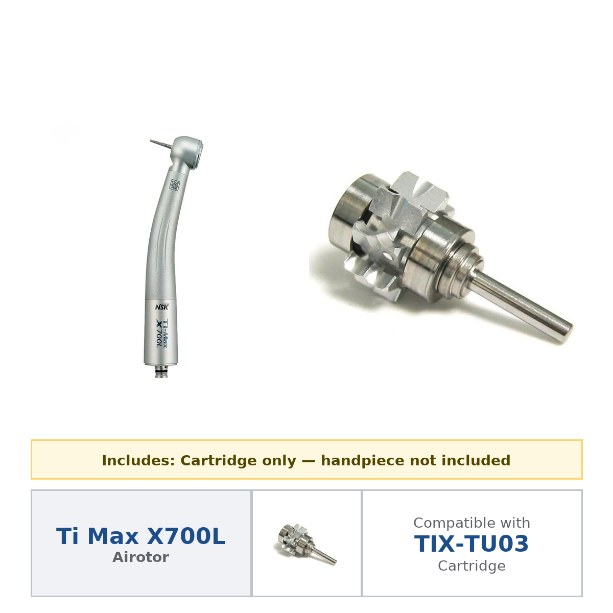 NSK TIX-TU03 Cartridge for Ti-Max X700L Airotor (Y1001023)
