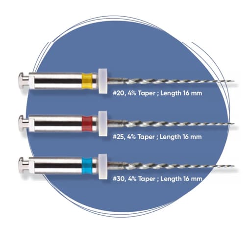 Neoendo Pedoflex Rotary Files 16mm Assorted (Pack of 3)