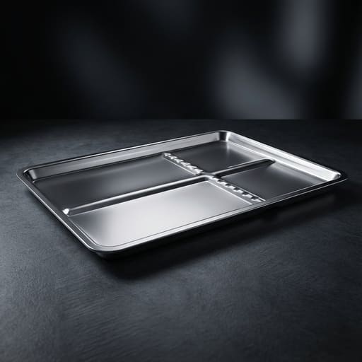 Life Steriware Stainless Steel Instrument Tray (24cm × 15cm)