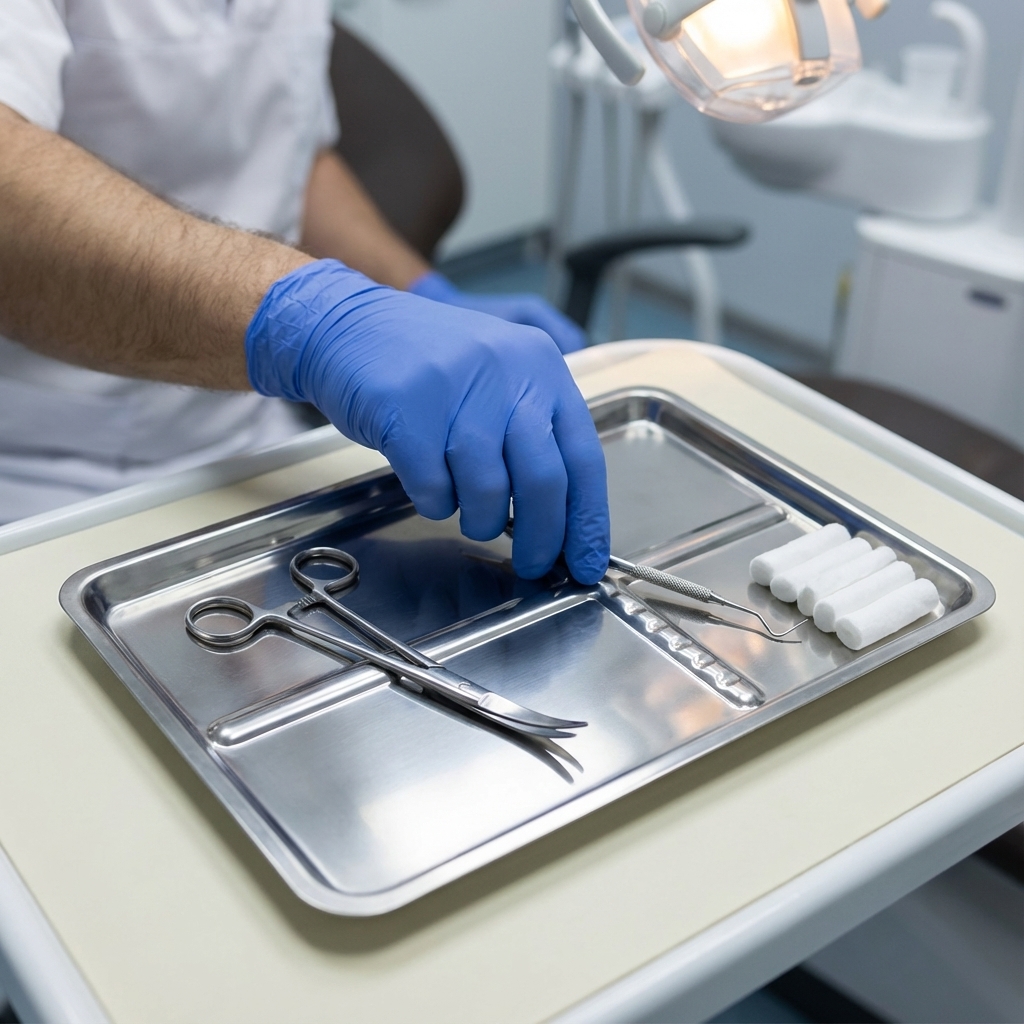 Life Steriware Stainless Steel Instrument Tray (24cm × 15cm)