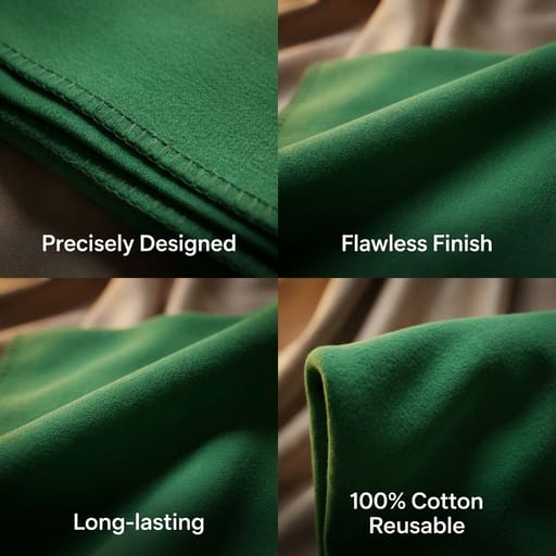 Surgical Green Cloth 0.5m X 0.5m (Pack Of 5)