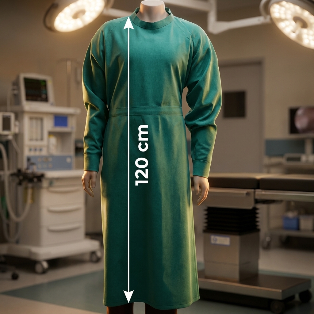 Surgical Gown Green Cloth (Washable/Autoclavable)
