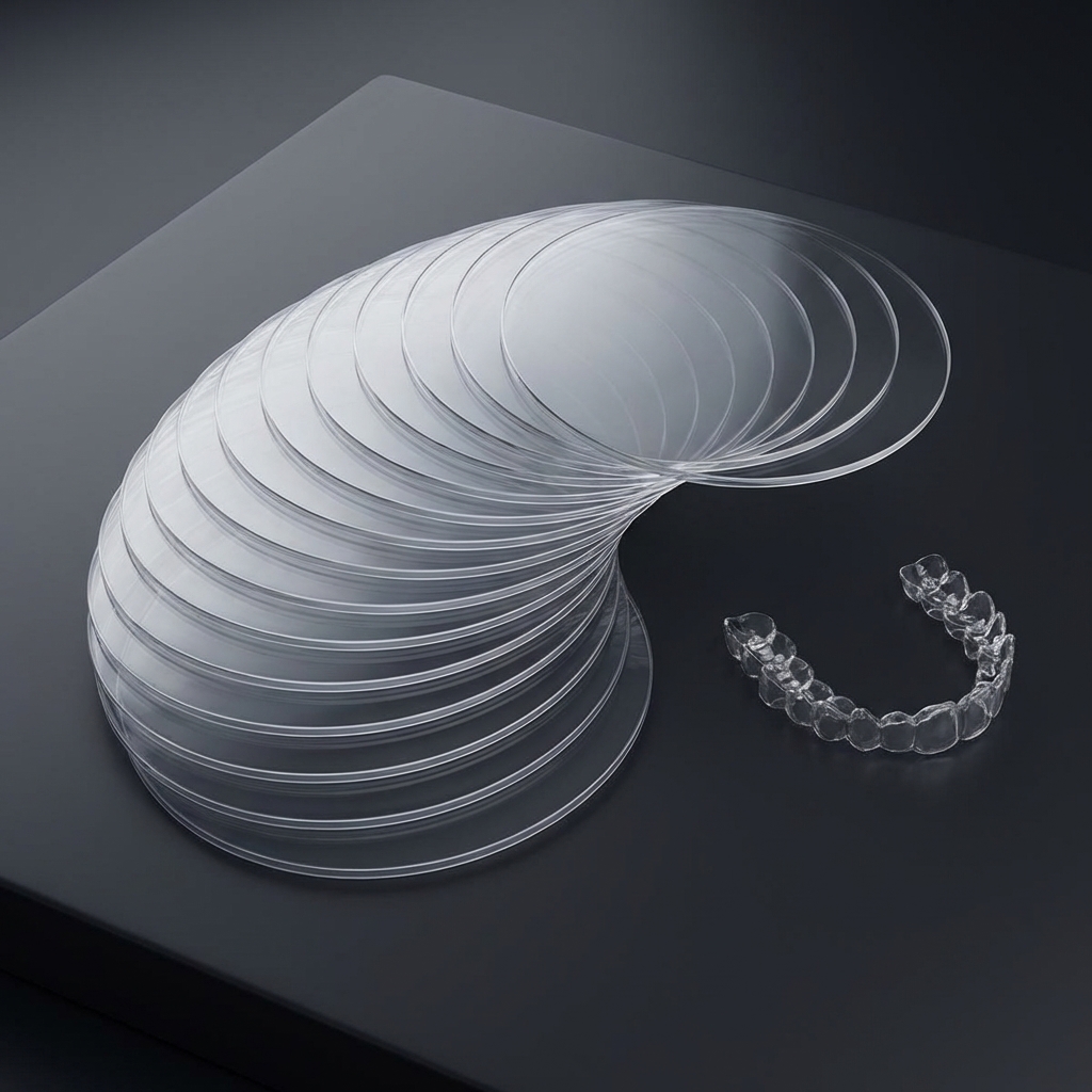 UU Ortho TriAlign Pro Multi-Layer Aligner Sheets - Round (Pack of 10)