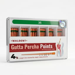 Waldent Gutta Percha Points 4% (Length Marked) - 6
