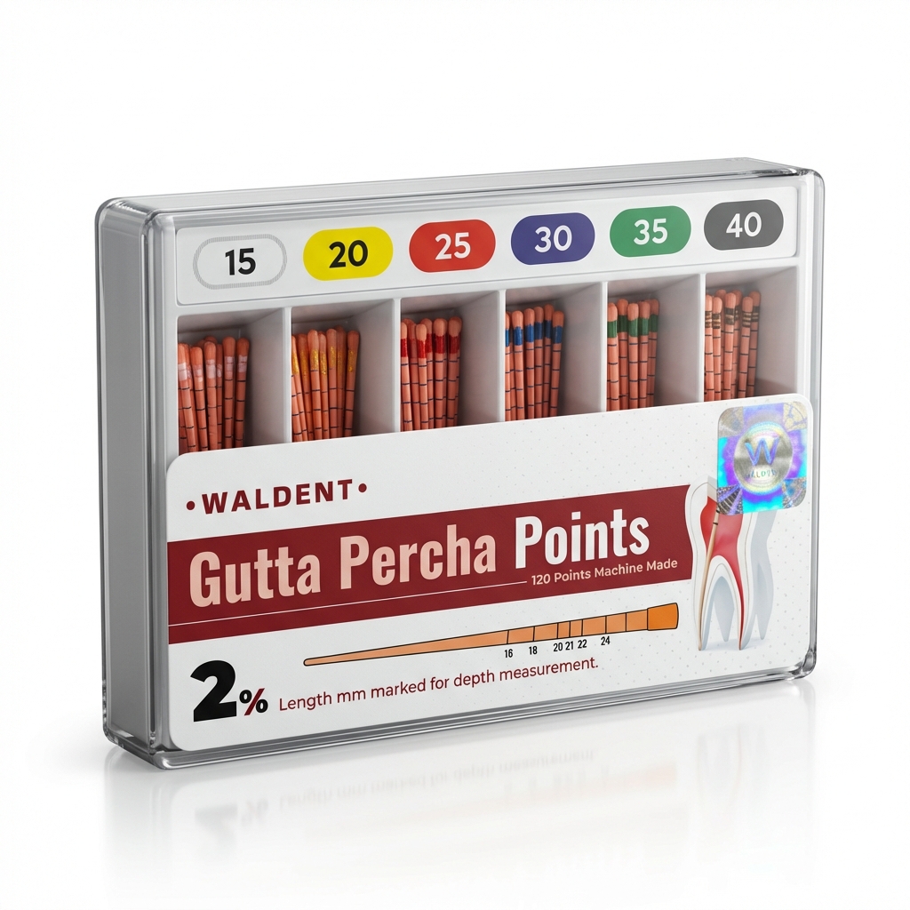Waldent Gutta Percha Points 2% (Length Marked)