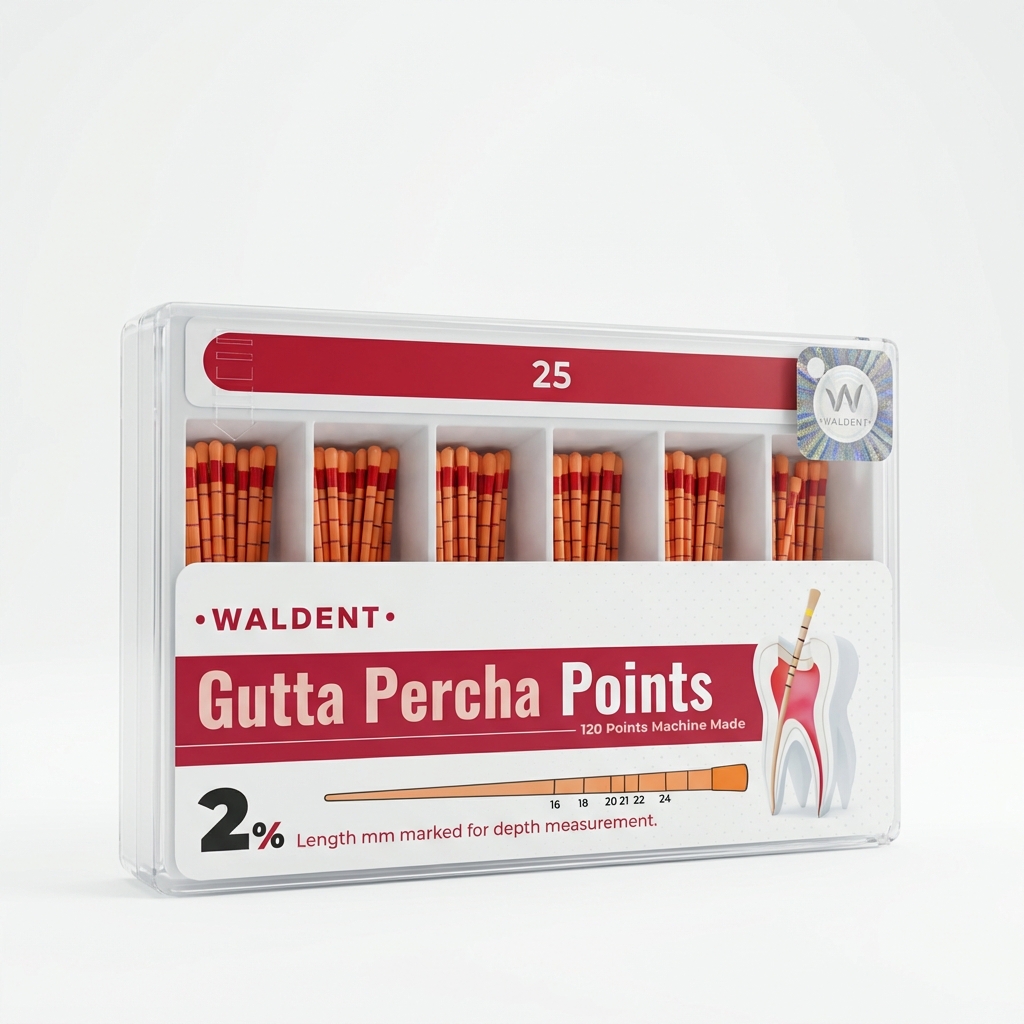 Waldent Gutta Percha Points 2% (Length Marked)
