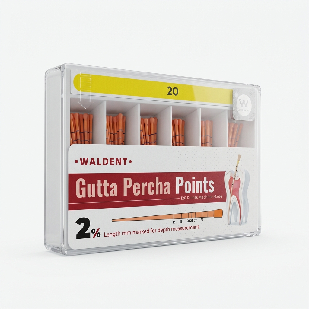 Waldent Gutta Percha Points 2% (Length Marked)