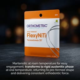 OrthoMetric Flexy NiTi Thermal 35ºC Archwire - Square (10/Pk) - 3